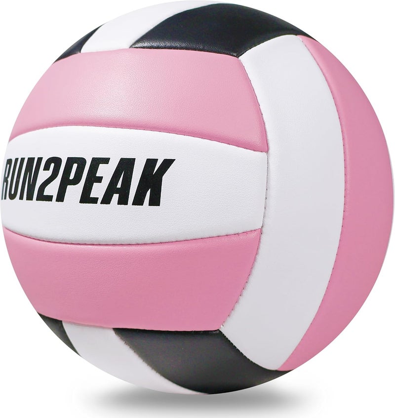 RUN2PEAK Soft Touch Volleyball Ball Gifts for Teen Girls Kids Youth Team Beginners Durable Volleyballs for Outdoor Indoor Beach Pool Water Play Official Size 5 Training Practice Volley Ball - Image 2